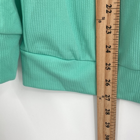 MISLOOK Mint Green 1/4 Button Pullover Lightweight Sweater Small - Picture 7 of 10